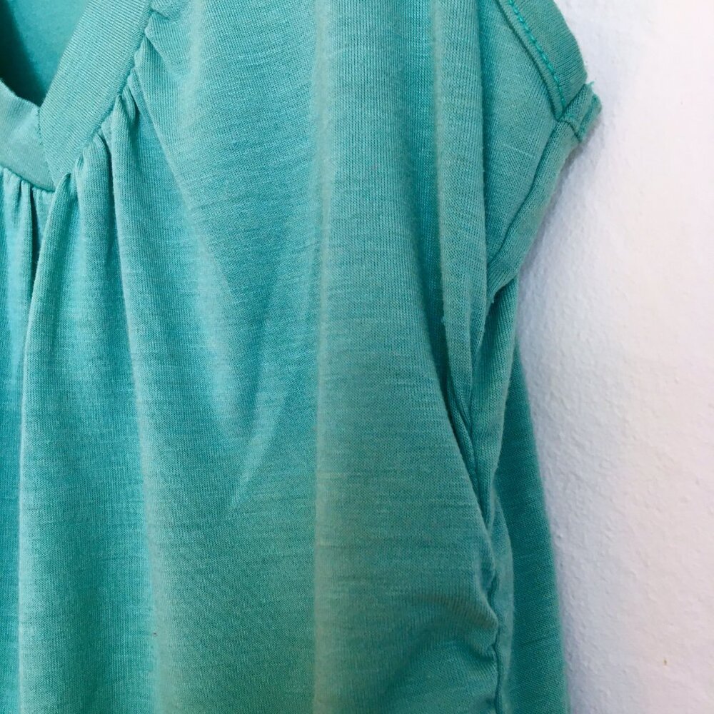 American Rag Teal Ruched Tank Top - Picture 5 of 7